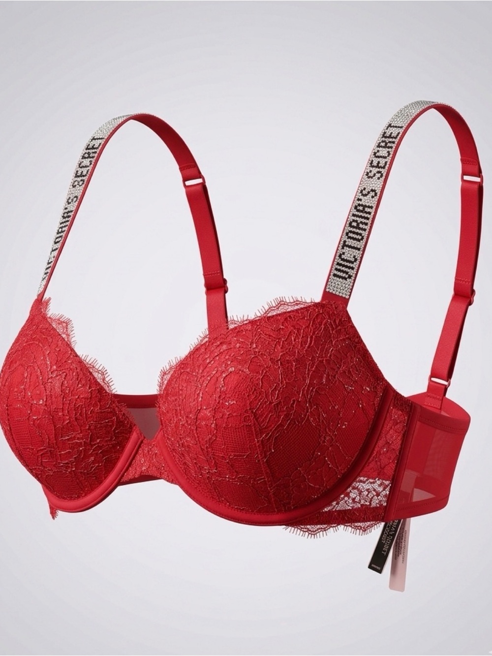 Victoria secrets push up lace and diamond bra